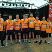 Gruppenfoto Zelt