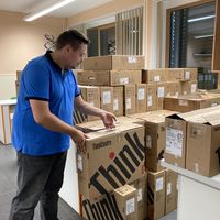 Neue Computertechnik in Parey